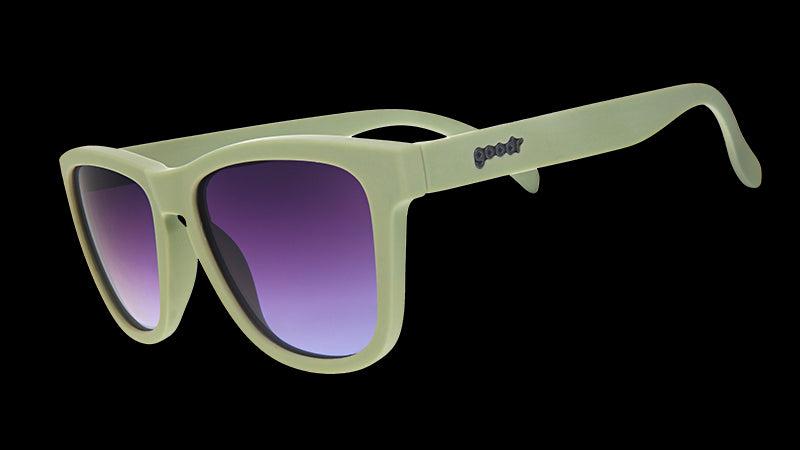 Dawn of A New Sage | gafas de sol cuadradas verdes con cristales morados degradados | gafas de sol goodr OG