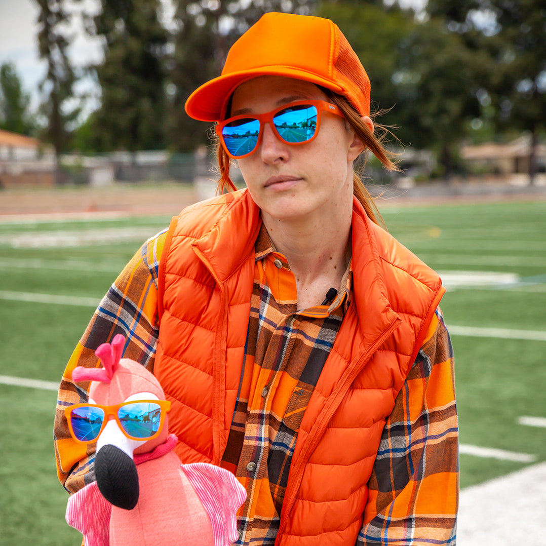 goodr donkey goggles Orange and Blue Sunglasses | Donkey Goggles